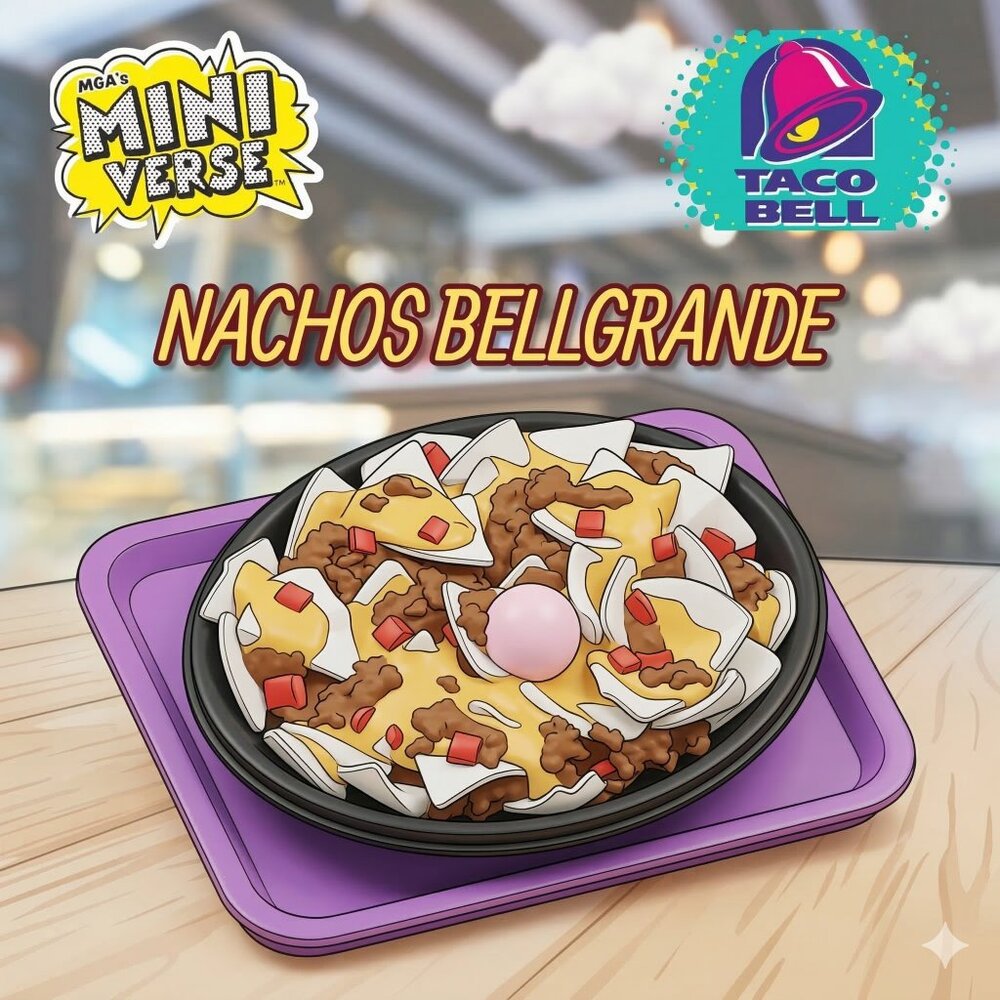 MGA's Miniverse Make It Mini Food Taco Bell Live Mas: NACHOS BELLGRANDE